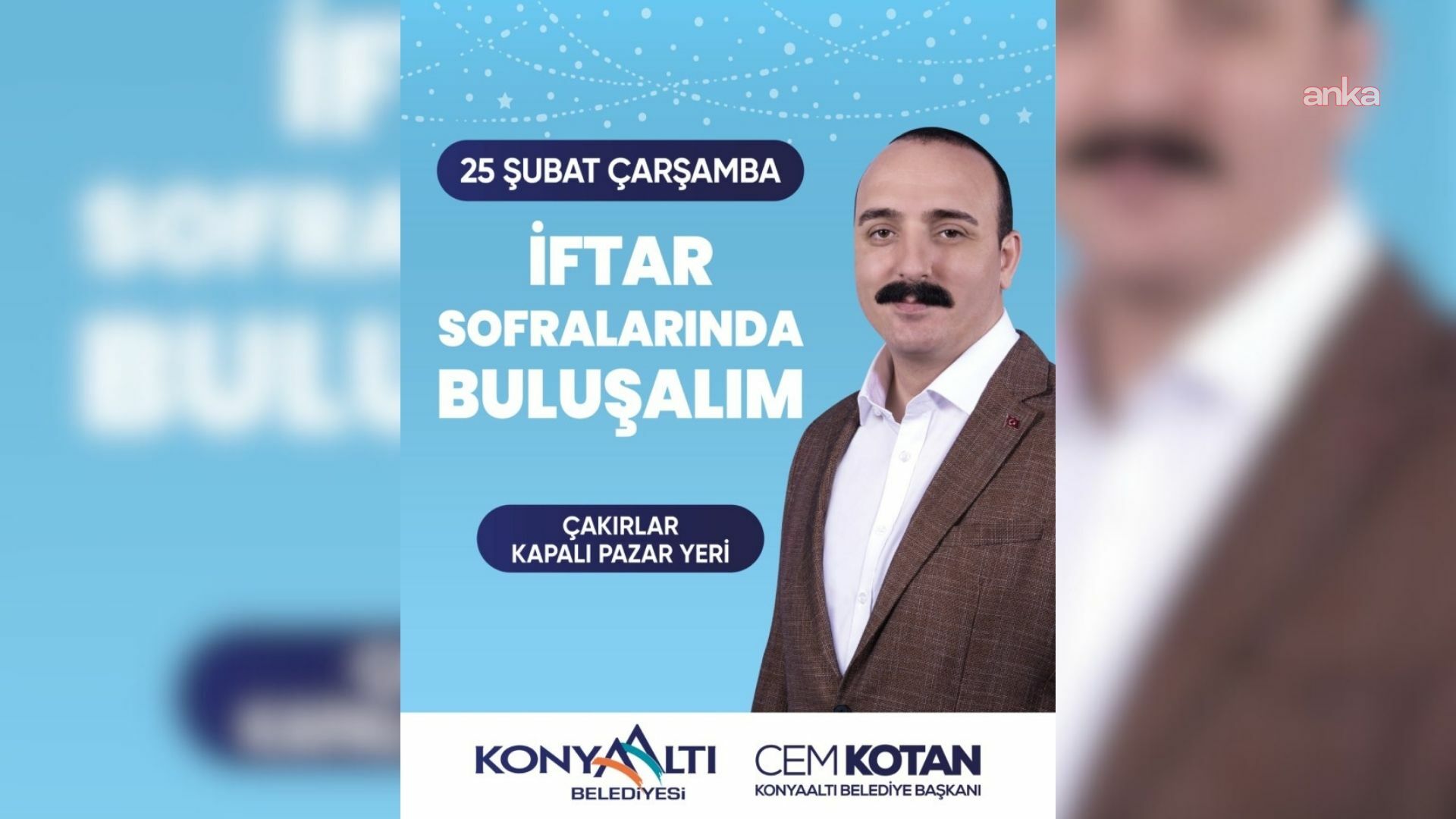 Konyaaltı Belediye Başkanı Kotan'dan iftara davet