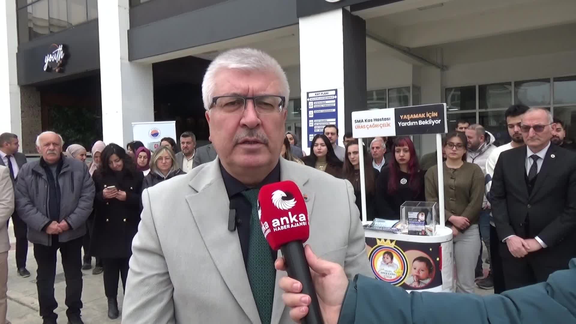 Sinop'ta SMA Tip-1 hastası Uras Çağrı bebek için Öğrenci Yaşam Merkezi'nde destek standı kuruldu