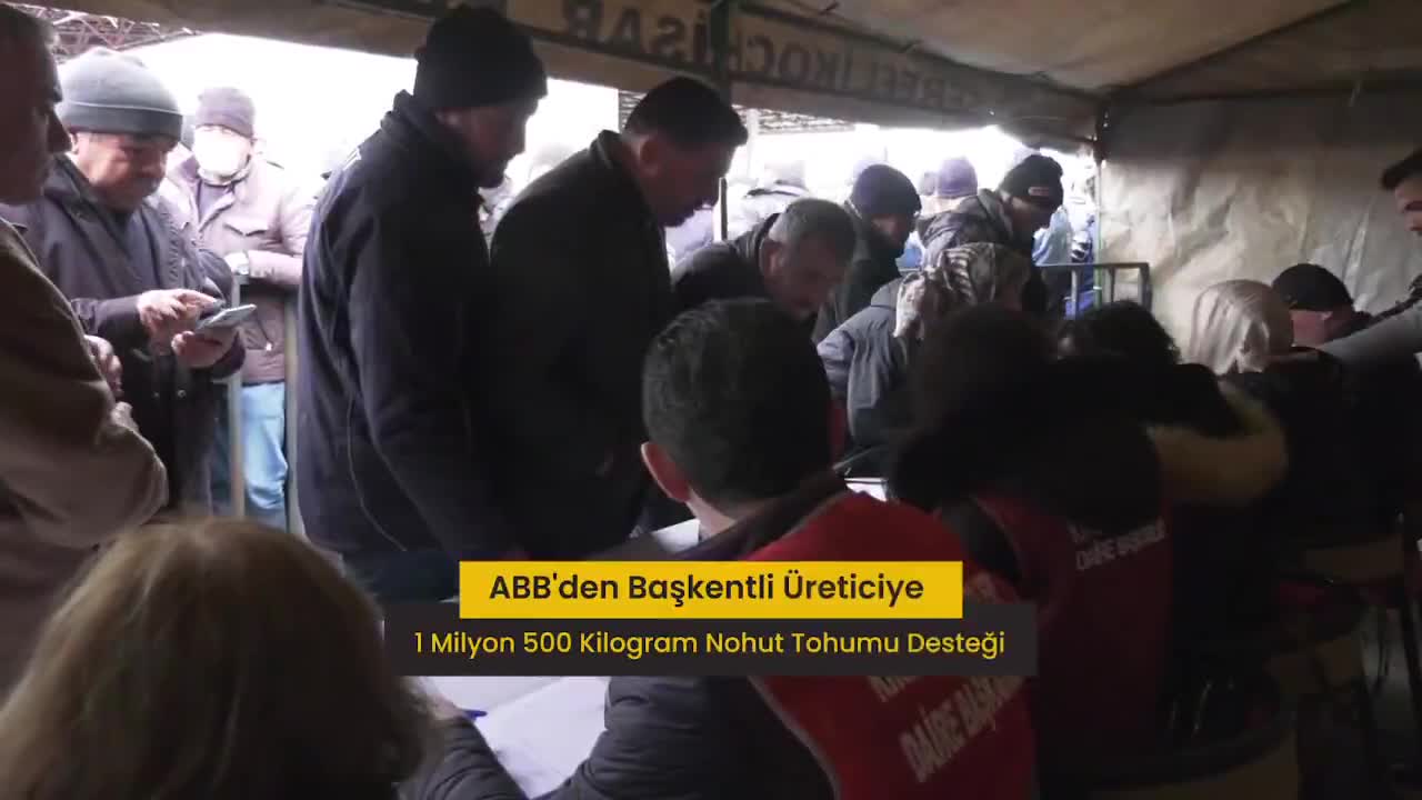 Ankara Büyükşehir Belediyesi'nden Başkentli üreticiye 1 milyon 500 bin kilogram nohut tohumu desteği