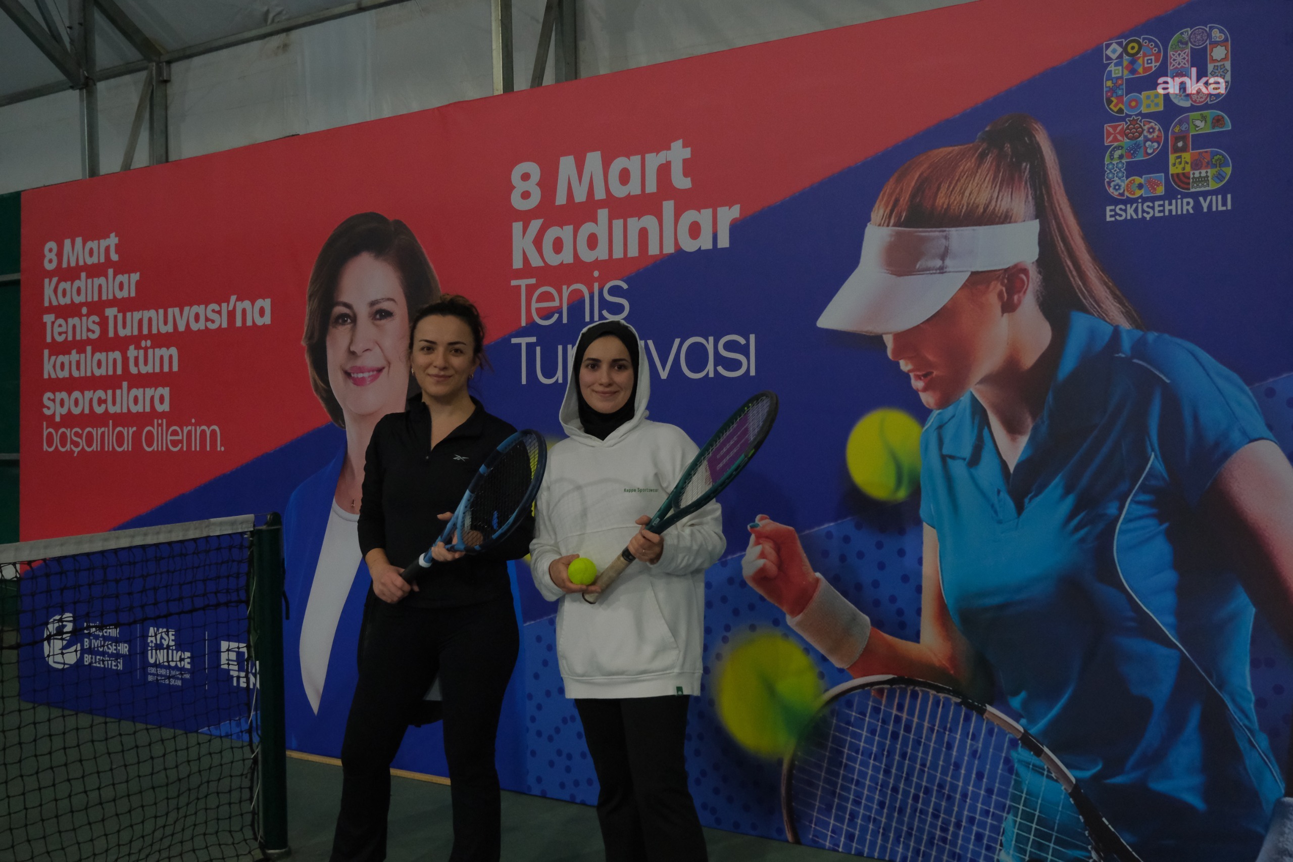 Eskişehir'de “8 Mart Kadınlar Tenis Turnuvası” başladı