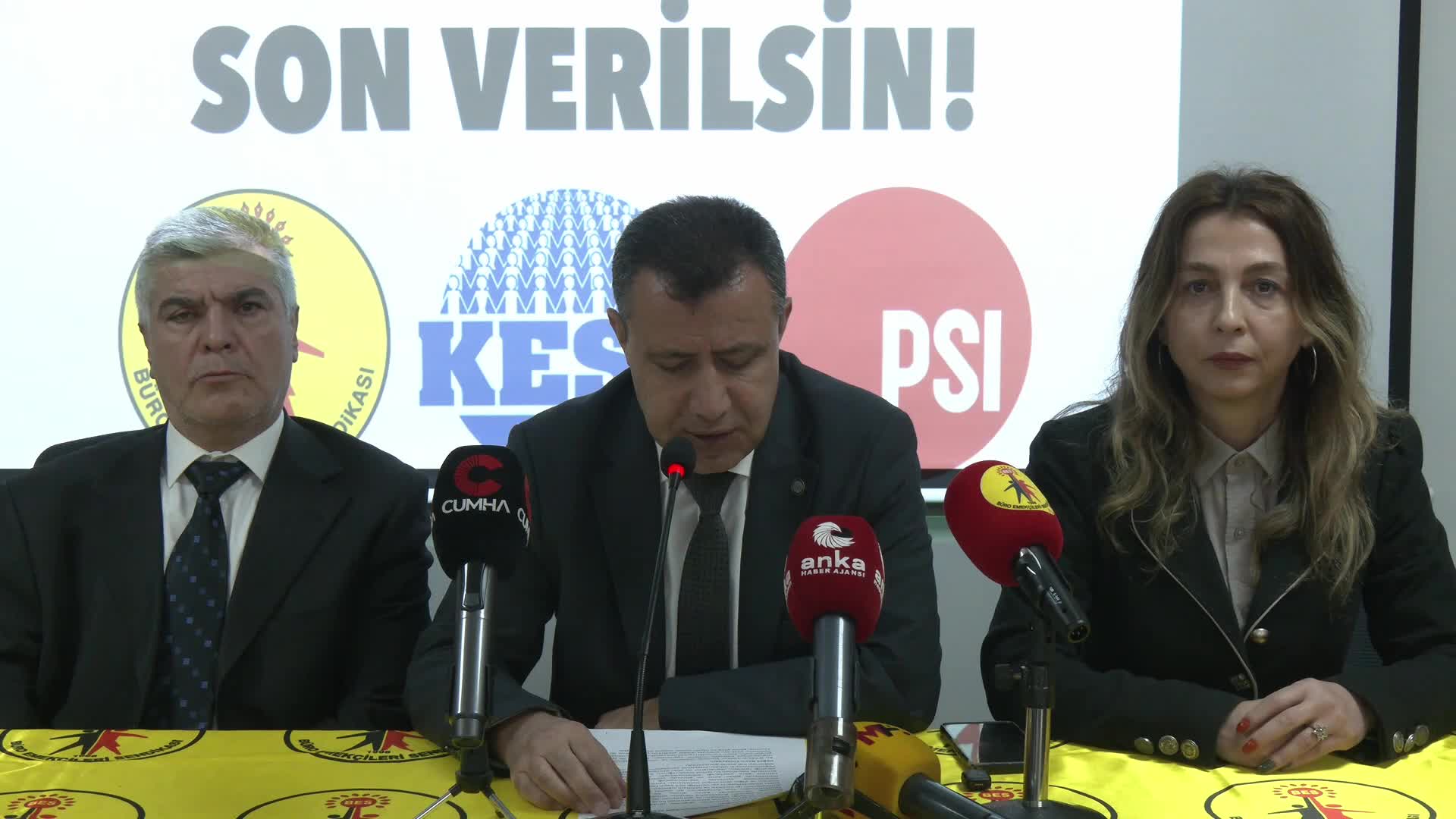 Büro Emekçileri Sendikası: "Yüksek bürokratların aracılık edemediği adil bir sınav hakkı için mücadeleye devam edeceğiz"