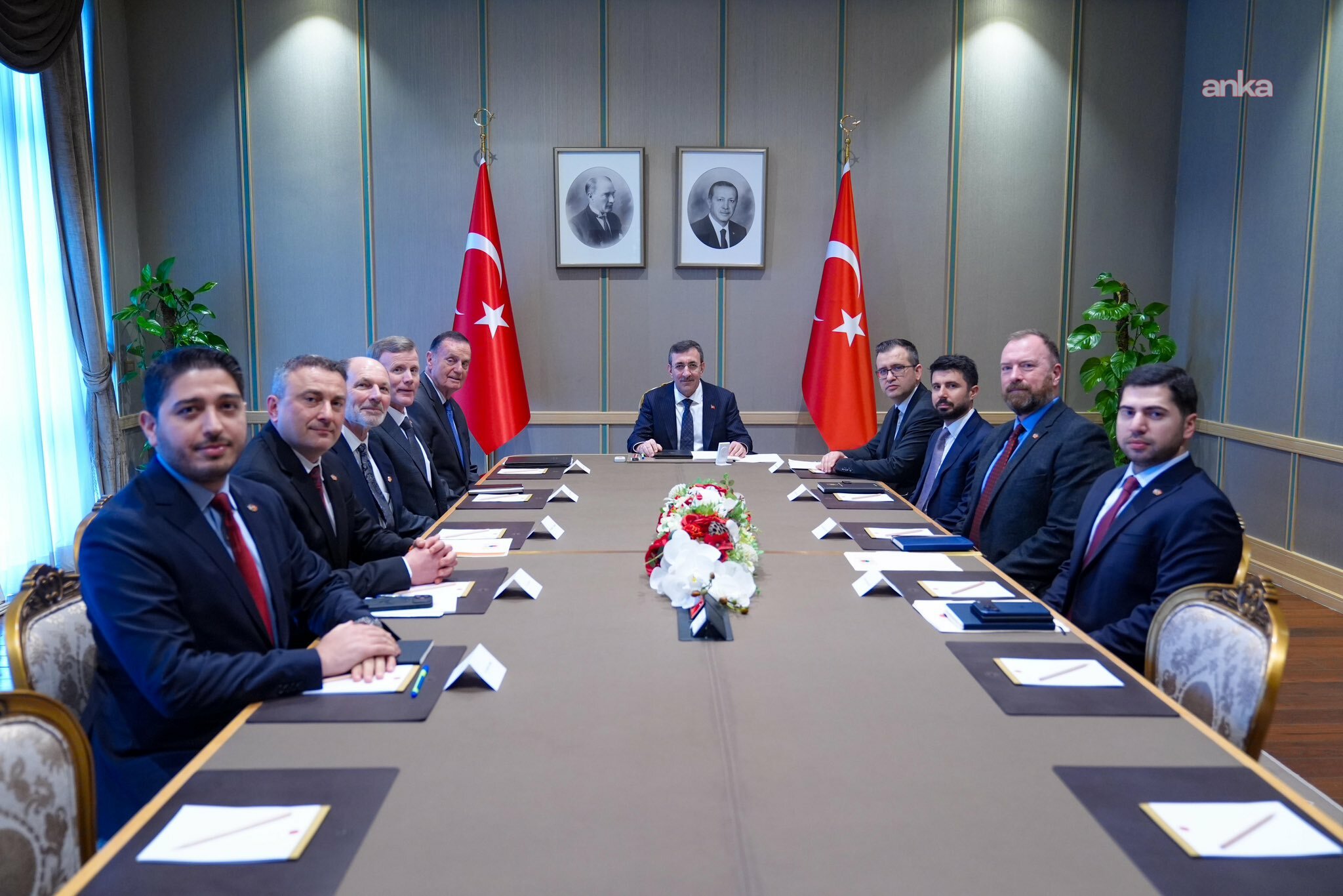 Cevdet Yılmaz ATBR heyetini kabul etti... "Hedef 100 milyar dolarlık ticaret hacmi"