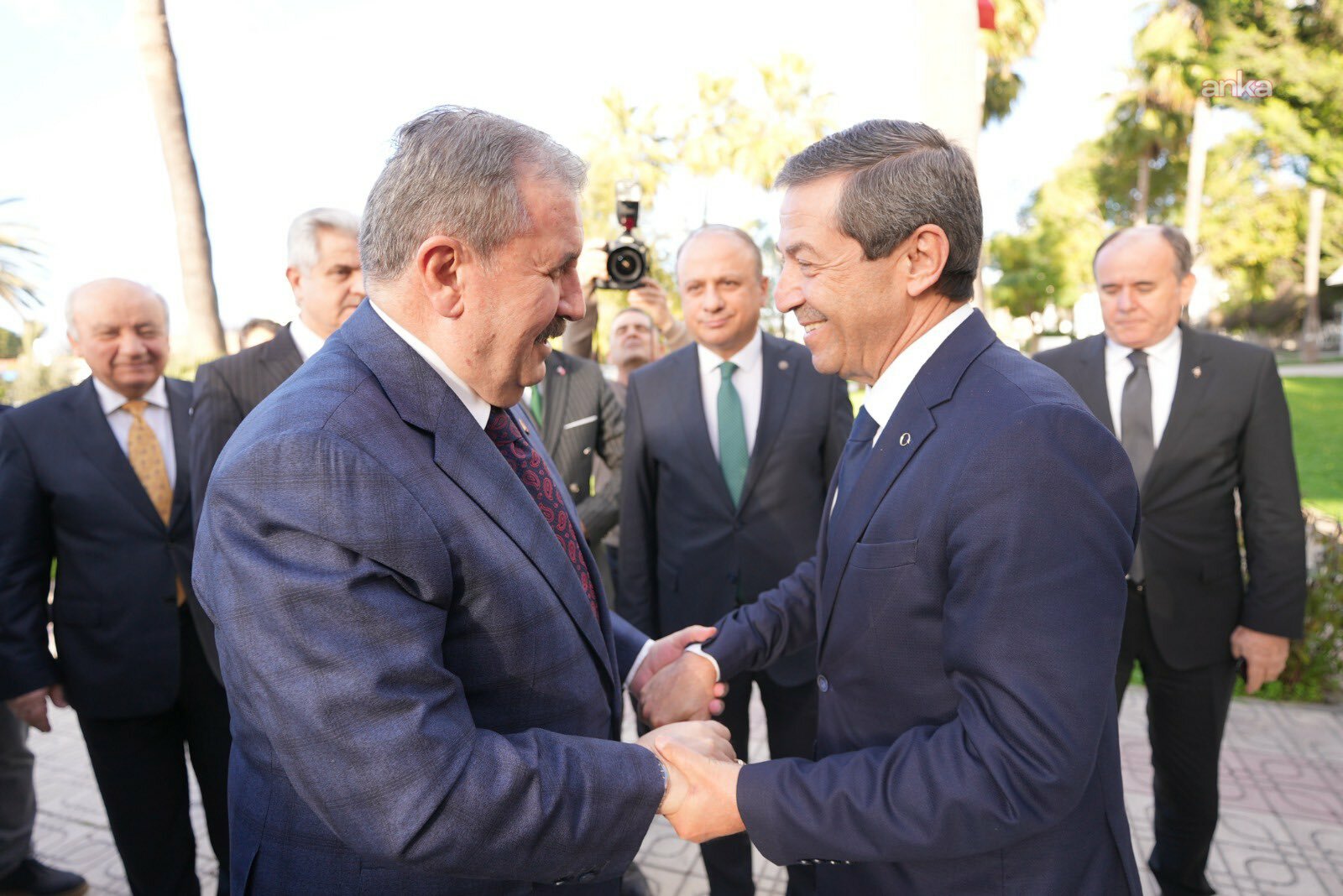Mustafa Destici, KKTC Dışişleri Bakanı Ertuğruloğlu ile görüştü