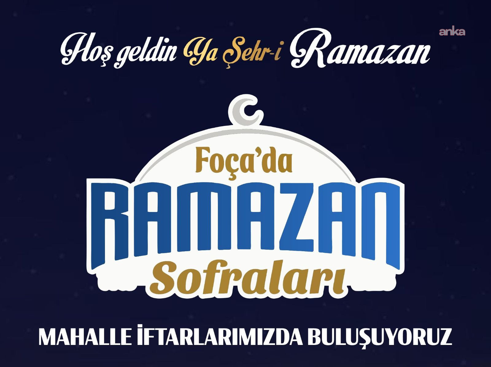 Foça’da ramazan sofraları mahallelerde kuruluyor