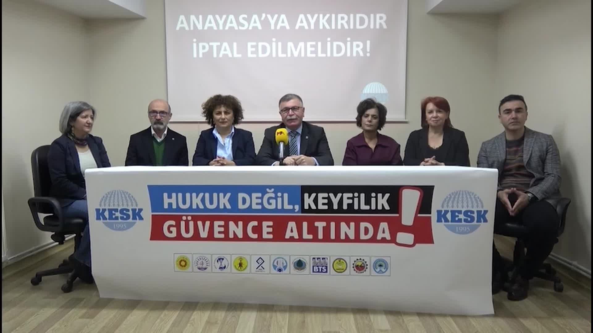 KESK Eş Genel Başkanı Karagöz'den 657 sayılı Devlet Memurları Kanunu'nda yapılan değişikliklere tepki
