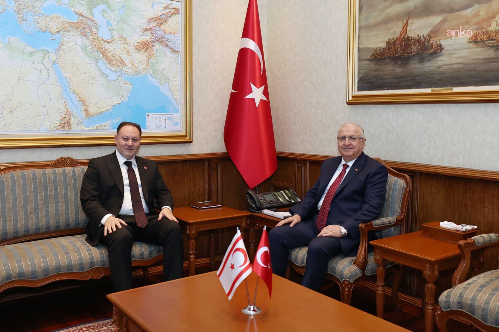 Bakan Güler, KKTC Meclis Başkanı Öztürkler ile bir araya geldi
