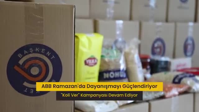 Ankara Büyükşehir Belediyesi, "Koli Ver" kampanyası ile dayanışmayı güçlendiriyor
