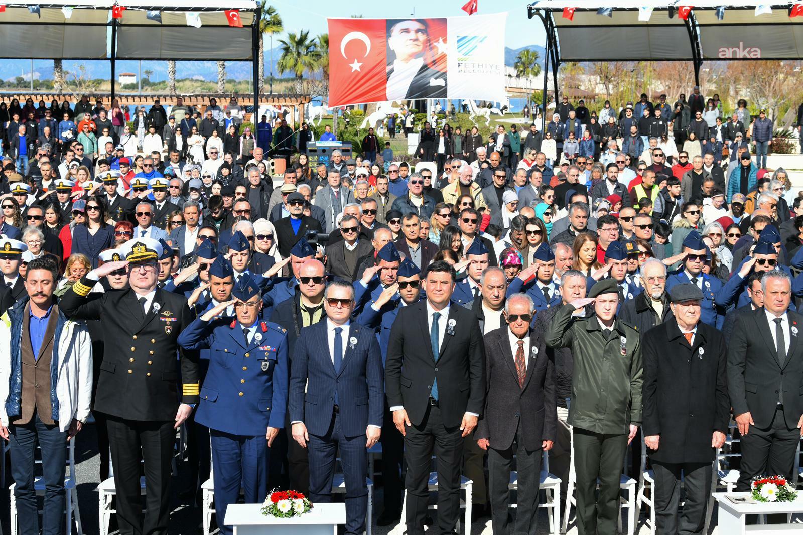 Fethiye’nin isim babası şehit Yüzbaşı Fethi Bey,  şehadetinin 112'nci yılında törenlerle anıldı