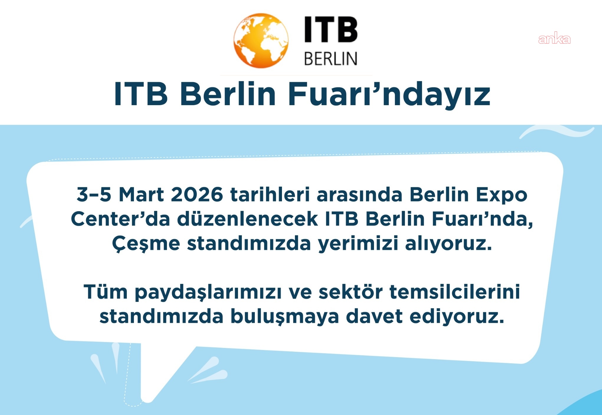 Çeşme, ITB Berlin 2026’da dünyaya tanıtılacak