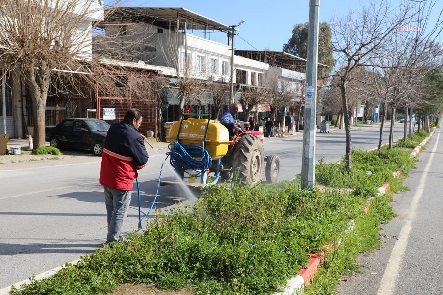 Menderes’te ot ilaçlama çalışmaları başladı