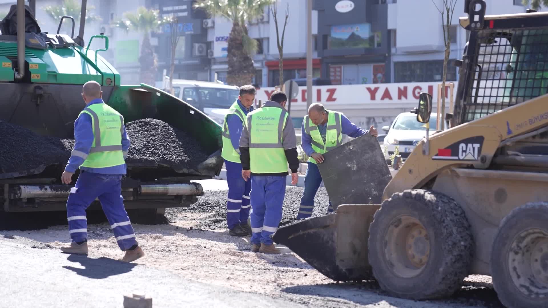 İzmir’in yollarında asfalt seferberliği