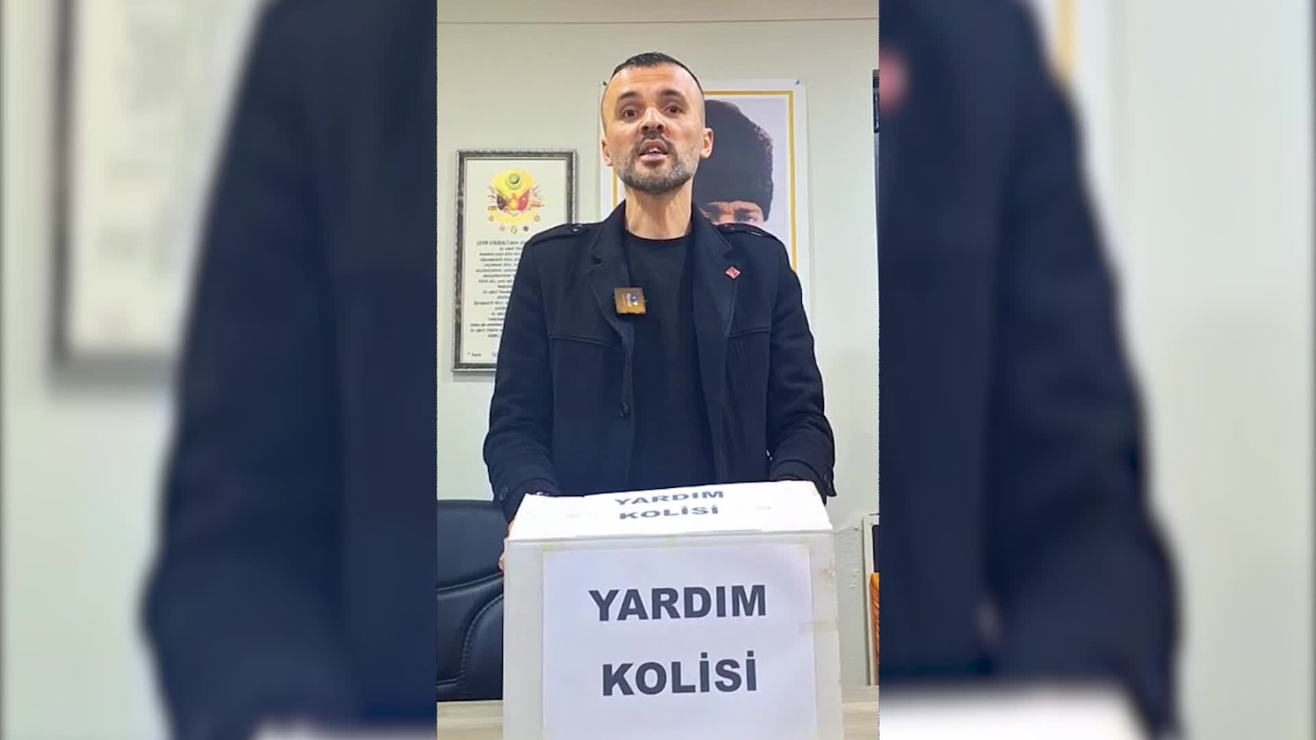 Trabzon’un Şalpazarı ilçesinde AK Parti'nin dağıttığı "yardım kolisi" tartışması...