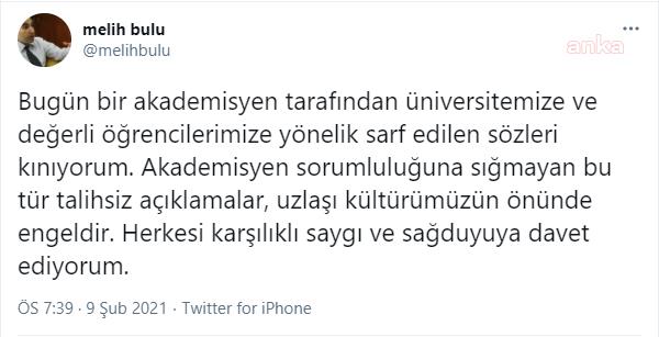 BULU'DAN DEKAN KILIÇ'A KINAMA: "BU TÜR TALİHSİZ AÇIKLAMALAR UZLAŞI KÜLTÜRÜMÜZÜN ÖNÜNDE ENGELDİR"