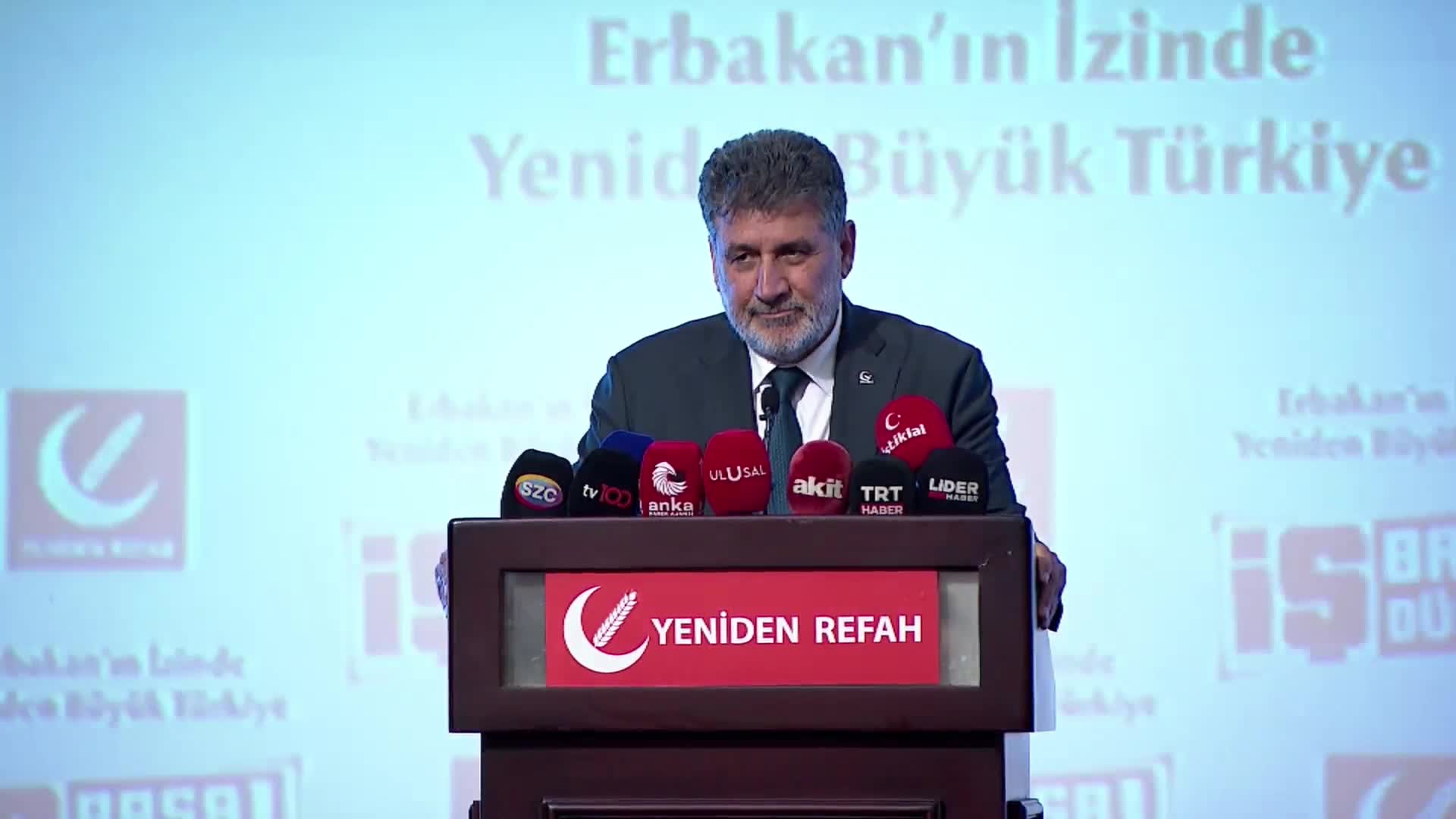 Necmettin Erbakan anılıyor...Anma programına katılan siyasi parti liderleri: Gücü değil, hakkı önceleyen bir liderdi