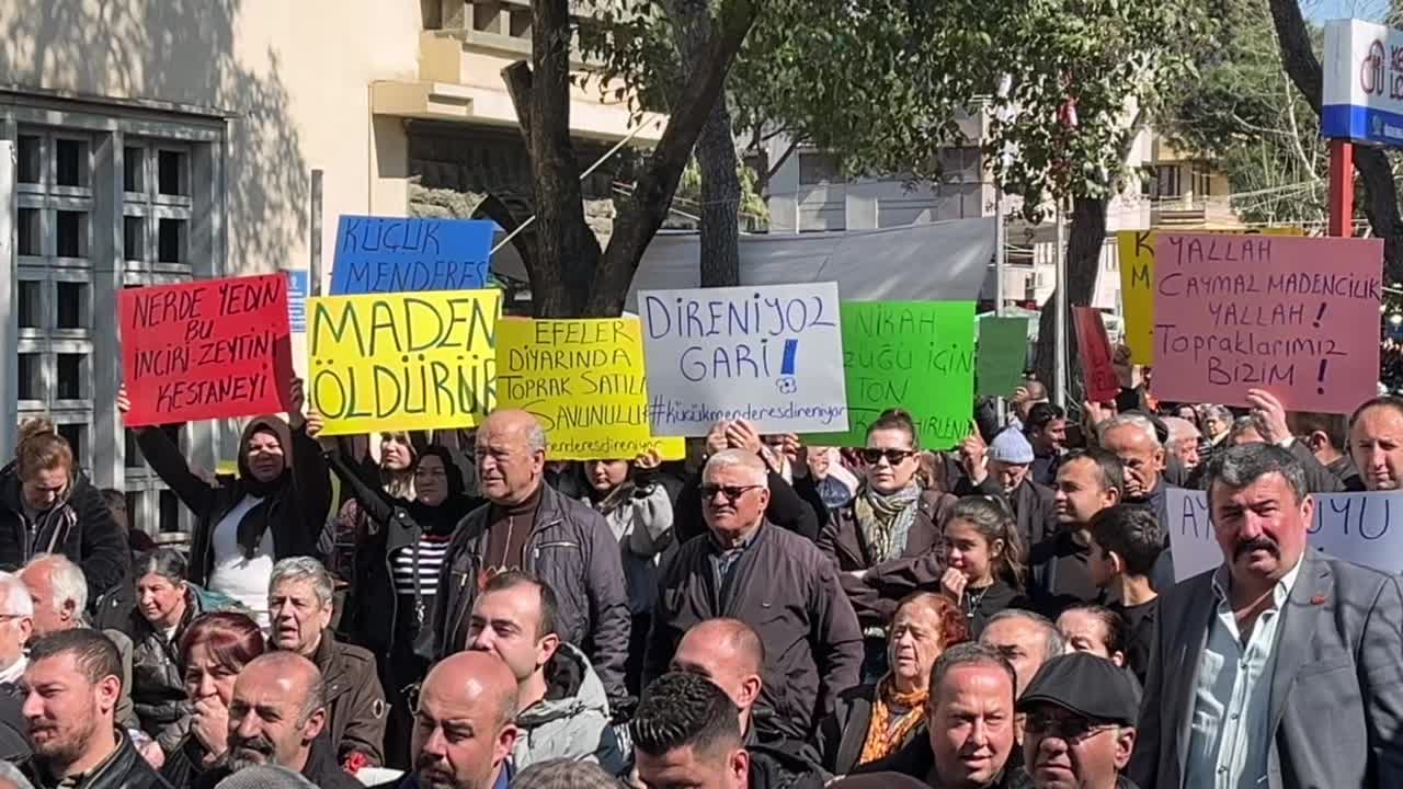 Küçük Menderes Havzası’nda altın madeni ihalesine bölge sakinlerinden tepki