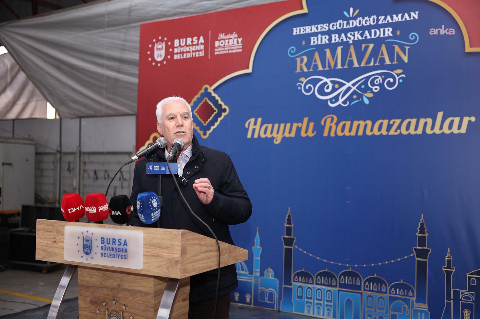 Bursa Büyükşehir Belediye Başkanı Bozbey: “Türkiye’ye örnek olacak şekilde paylaşma ve dayanışmanın en güzel örneklerini uyguluyoruz”