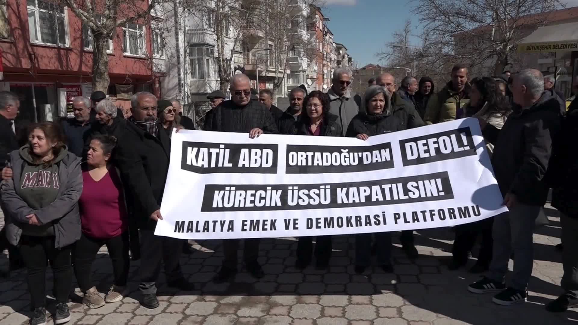 Malatya Emek ve Demokrasi Platformu’ndan İran açıklaması: “ABD-İsrail saldırganlığı haydutluktur”