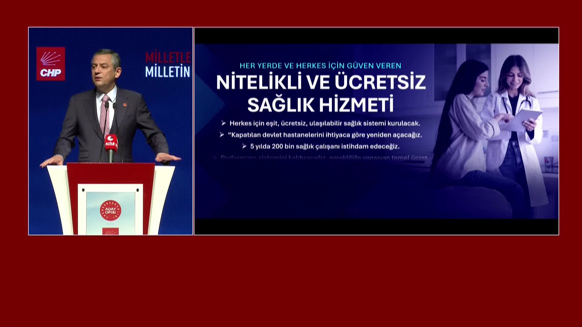 CHP'nin "Milletle Birlikte Milletin Emrinde" buluşması... Özgür Özel: “Vaat listesi açıklamıyoruz, bir sistem değişikliği ve büyük bir program ortaya koyuyoruz”