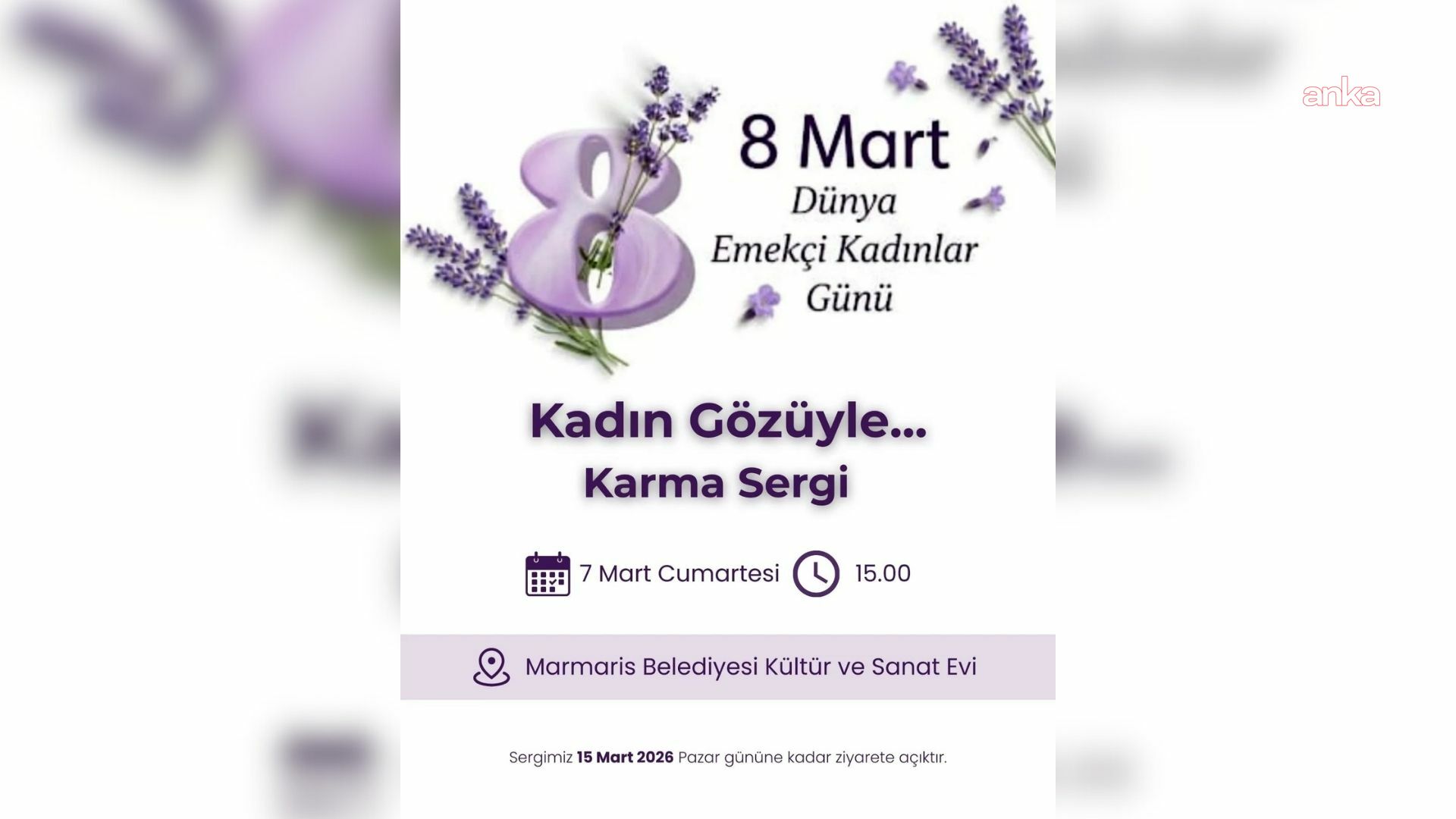 Marmaris’te 8 Mart, sanat ve farkındalıkla kutlanacak
