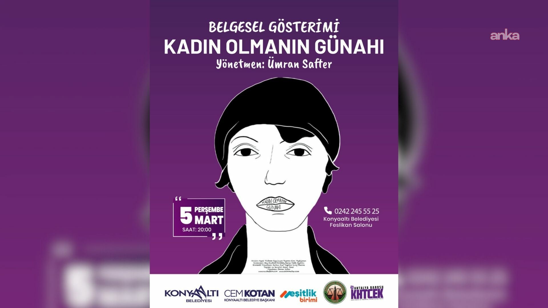 Konyaaltı'nda Nezihe Muhiddin’in yaşamını konu alan "Kadın Olmanın Günahı" belgeseli gösterilecek