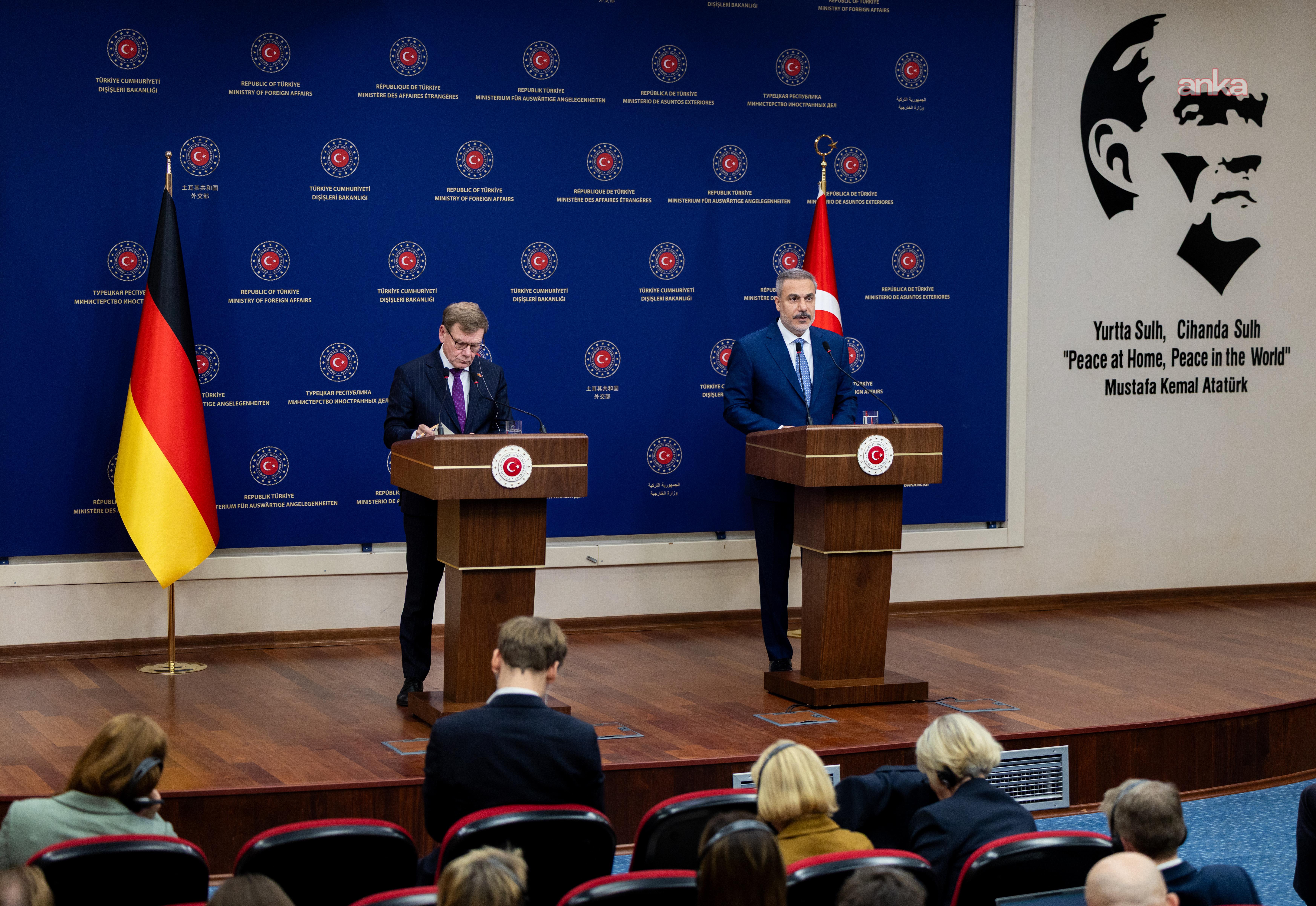 Dışişleri Bakanı Fidan, Alman mevkidaşı Wadephul ile görüştü