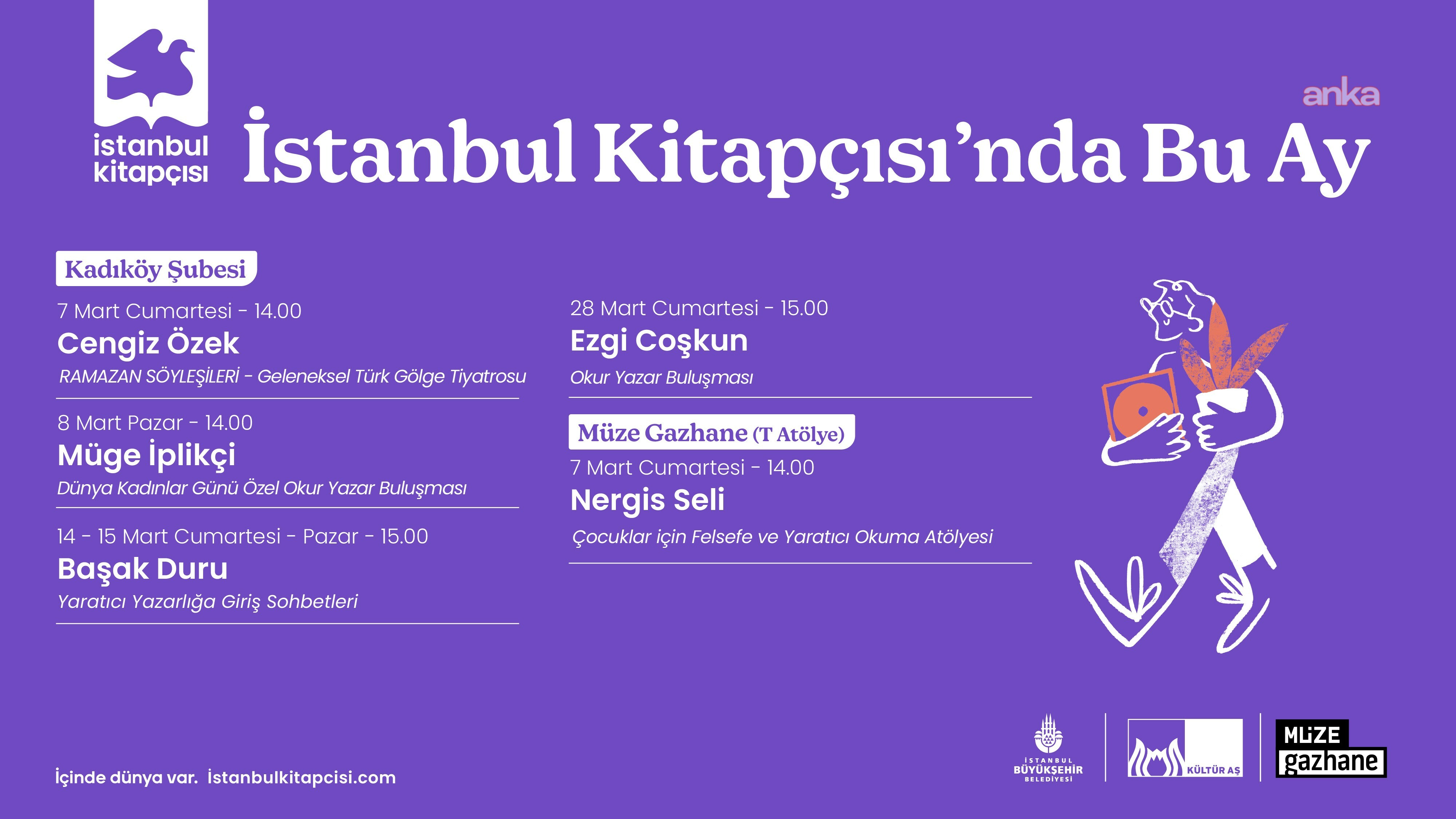 Okur Yazar Buluşması mart ayında İstanbul Kitapçısı’nda devam ediyor