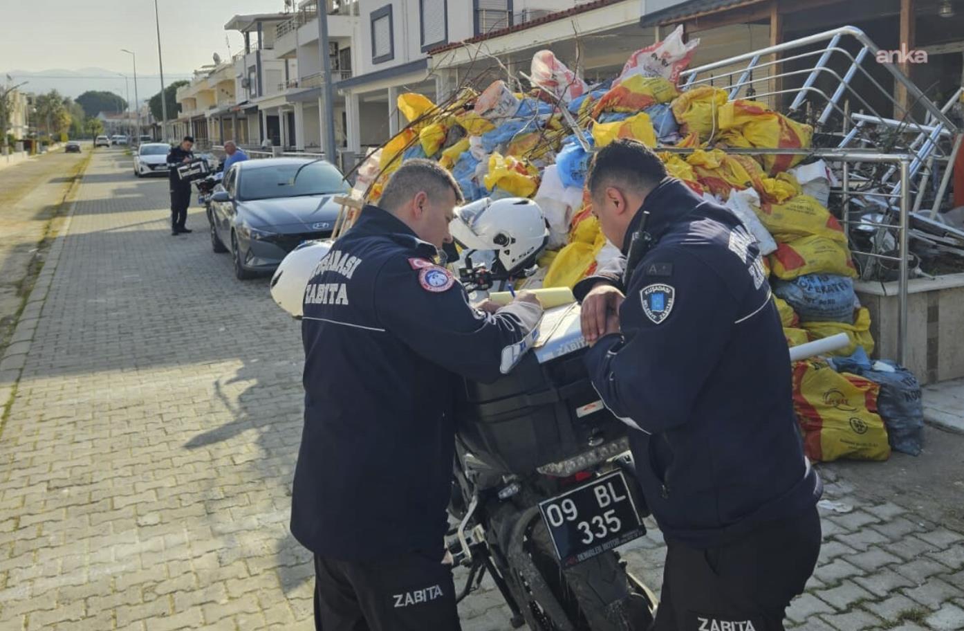 Kuşadası Belediyesi Zabıta Müdürlüğü, çevre denetimlerini sürdürüyor