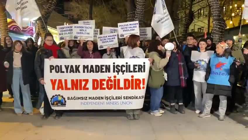 Bağımsız Maden-İş'ten Polyak Madencilik için Ankara'da eylem: Ya talepleri kabul edin ya Kınık'ı terk edin