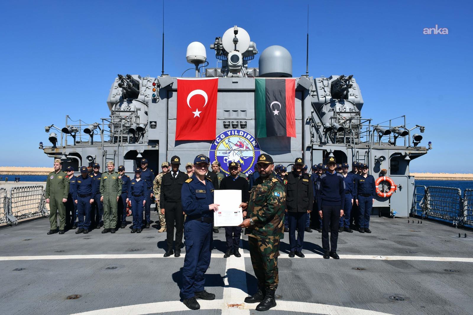 TCG Yıldırım'dan Libya Deniz Kuvvetleri personeline eğitim