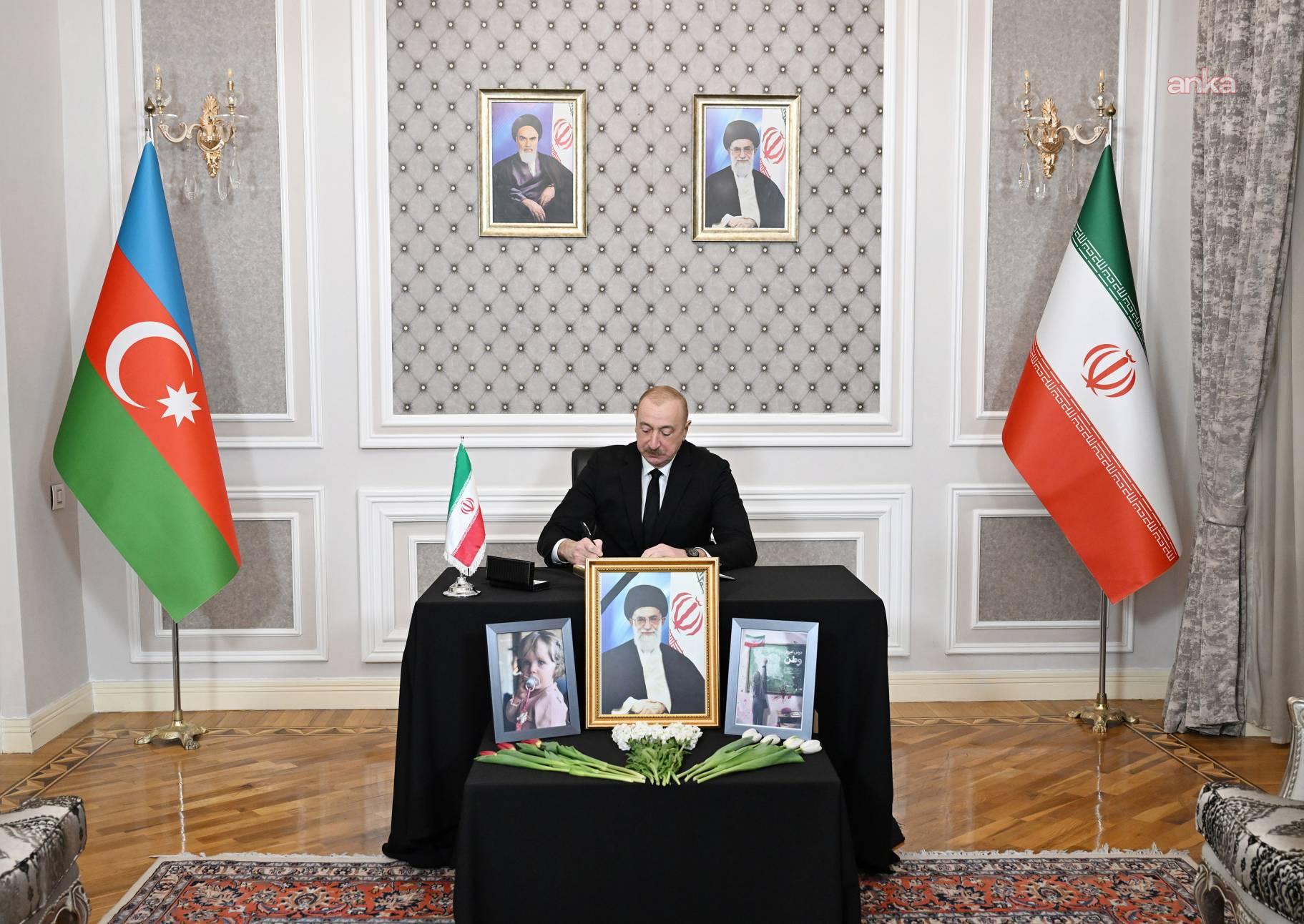 Azerbaycan Cumhurbaşkanı Aliyev'den İran'ın Bakü Büyükelçiliği'ne taziye ziyareti