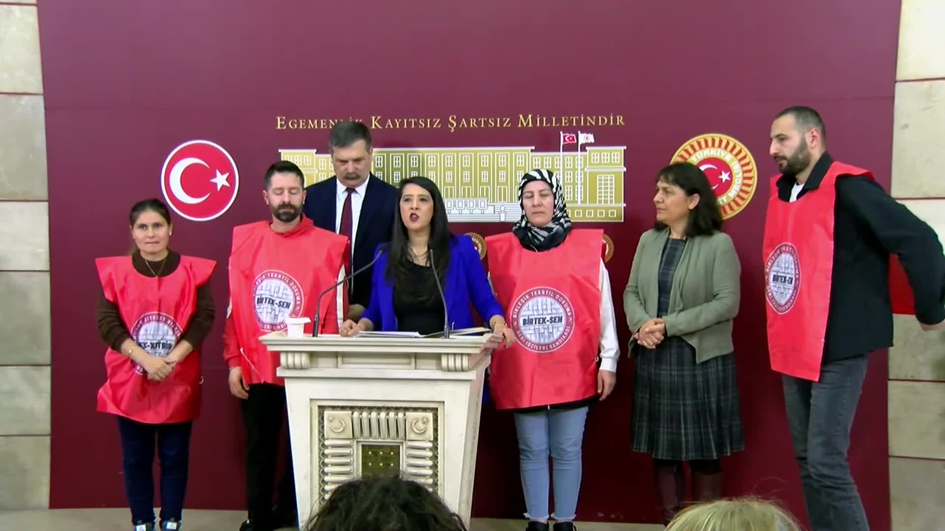 Şık Makas işçileri TBMM'de: "Kıdem ve ihbar tazminatlarımız yasal güvence altında olmasına rağmen neden 150 gündür savaşmak zorunda bırakılıyoruz?"