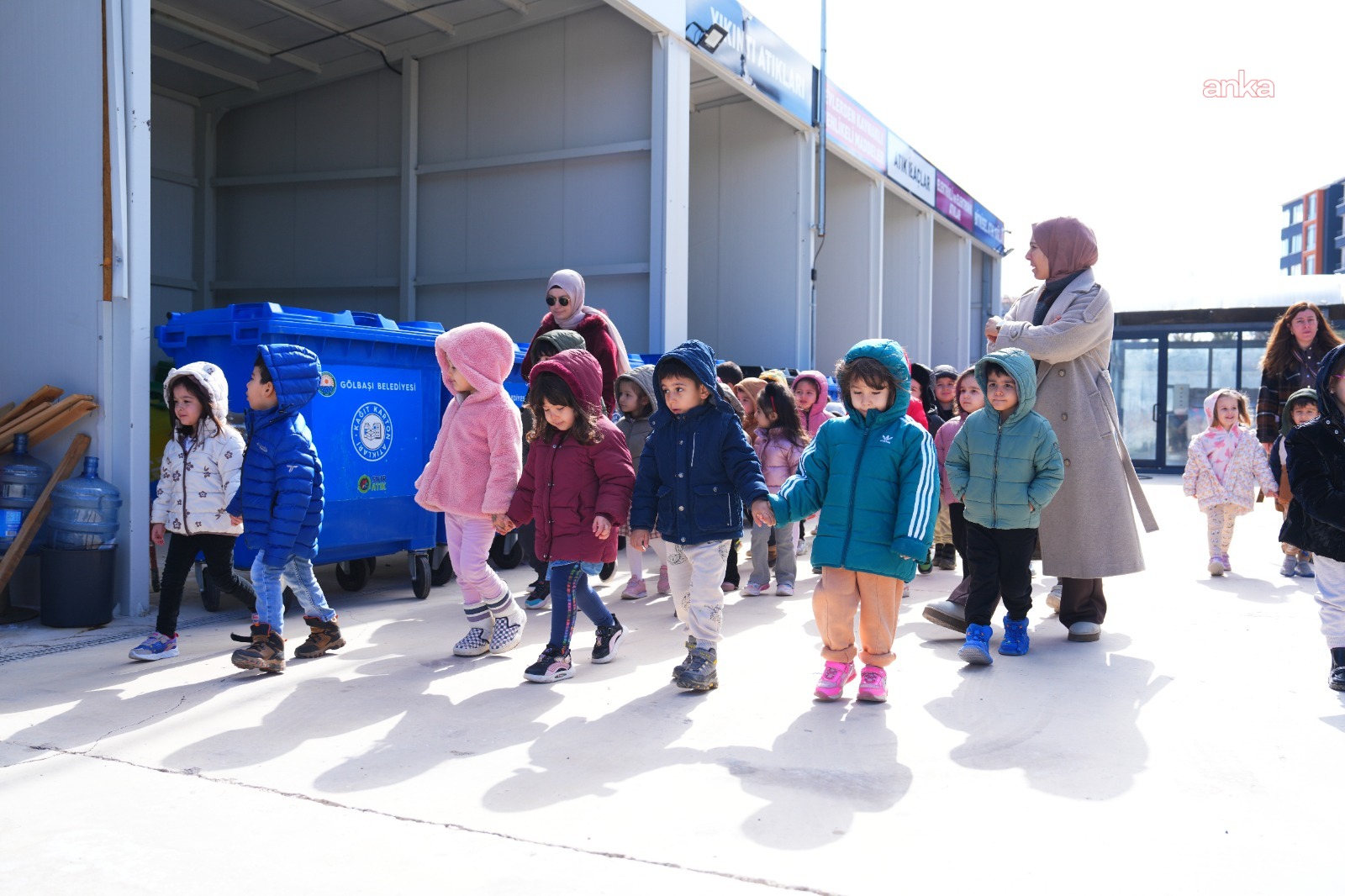 Gölbaşı Belediyesi Atık Getirme Merkezi, okul öncesi öğrencilerini ağırladı