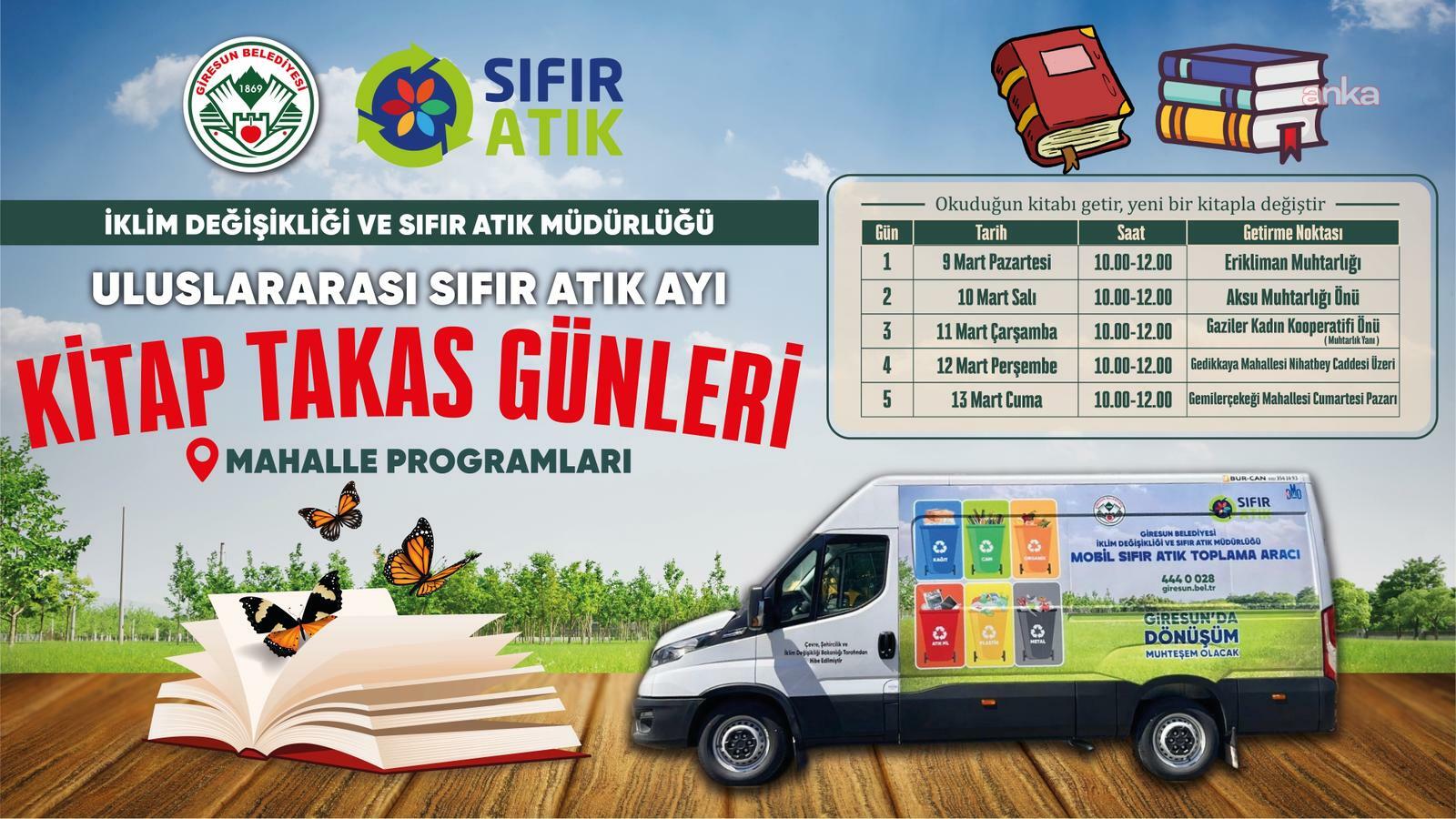 Giresun Belediyesi’nden "Kitap Takas Günleri" etkinliği