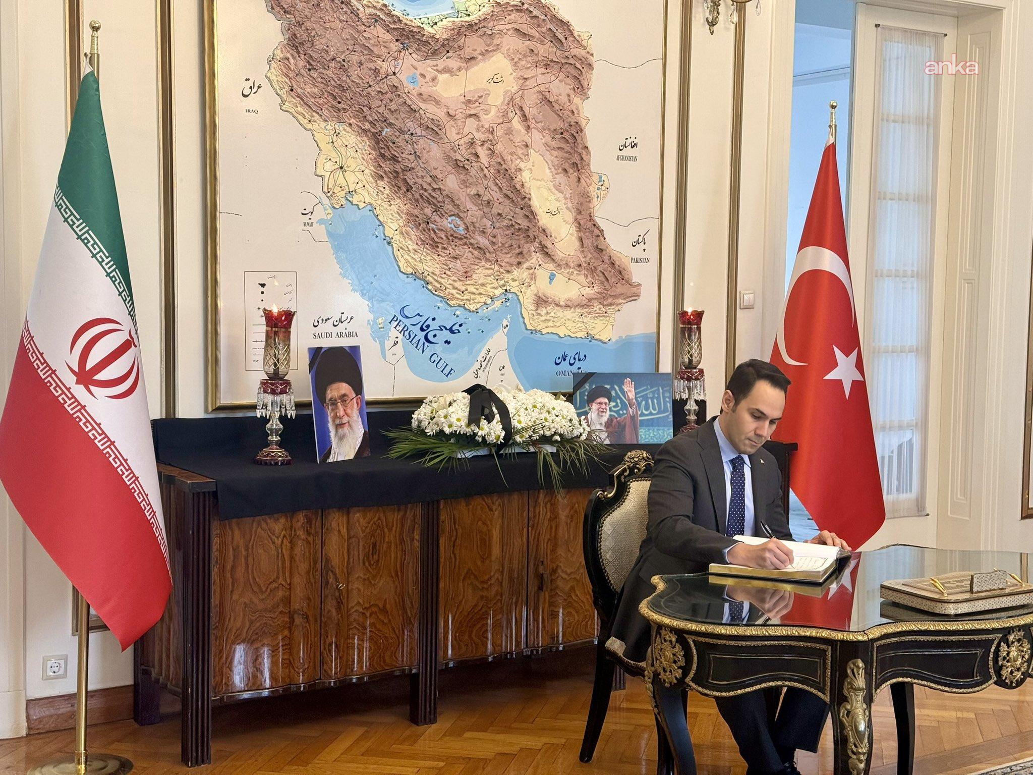 Doğru Yol Partisi Genel Başkanı Cenk Küpeli'den İran Büyükelçiliği'ne taziye ziyareti