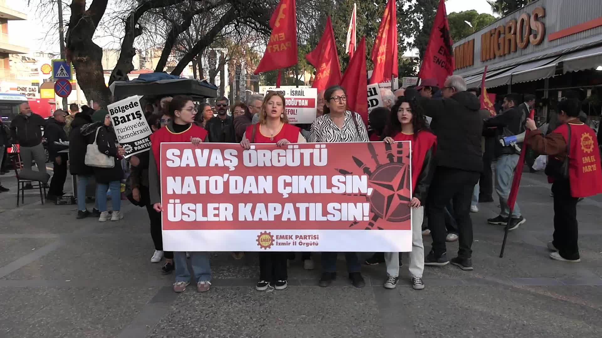 Emek Partisi İzmir İl Başkanı Elif Çuhadar: NATO üsleri kapatılmalı, Türkiye NATO’dan çıkmalıdır
