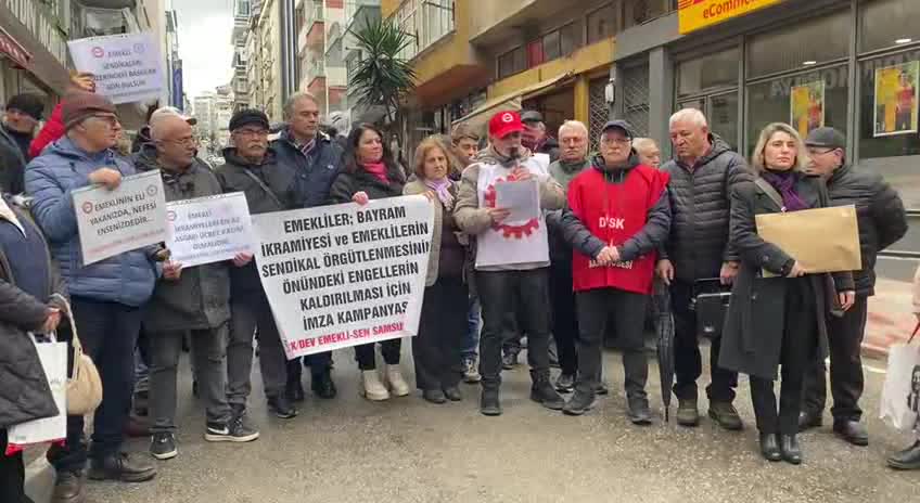 Samsun'da emeklilerin topladığı  imzalar TBMM'ye gönderildi