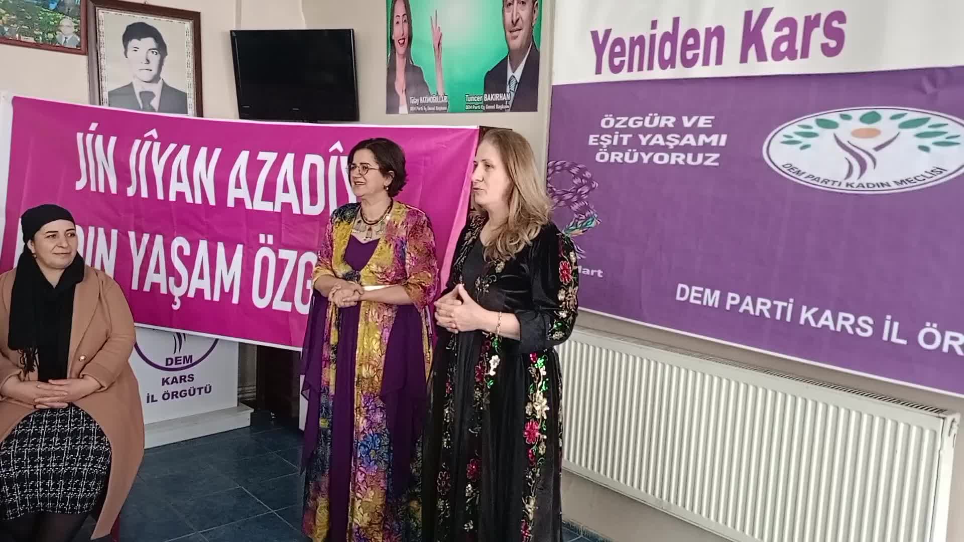 Kars DEM Parti’de sessiz 8 Mart etkinliği