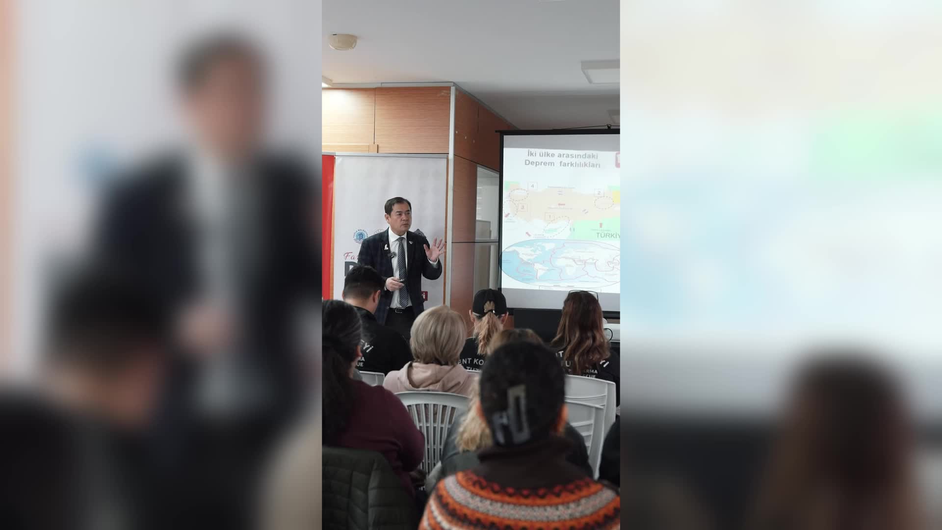 Deprem Uzmanı Moriwaki, Deprem Haftası’nda Tuzlalılara farkındalık semineri verdi