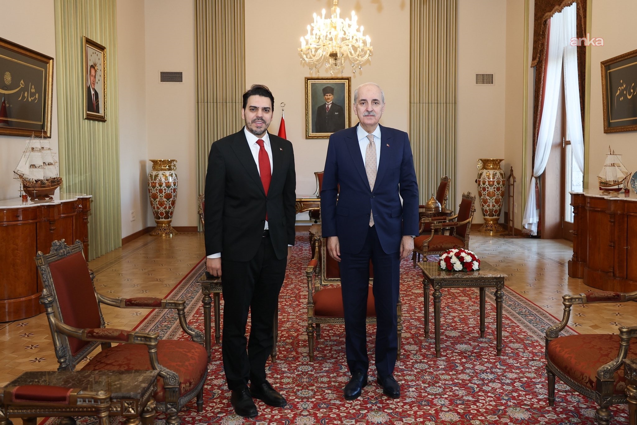 Numan Kurtulmuş, Abdullah Eren'i kabul etti