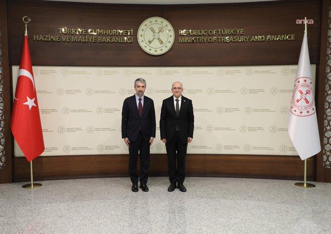 TÜSİAD Yönetim Kurulu Başkanı Diren, Hazine ve Maliye Bakanı Şimşek'i ziyaret etti