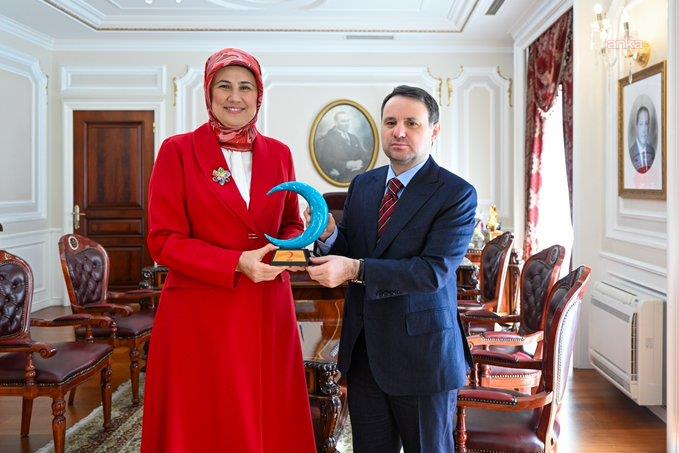Türk Kızılay Genel Başkanı Yılmaz, Adalet Bakanı Gürlek'i ziyaret etti
