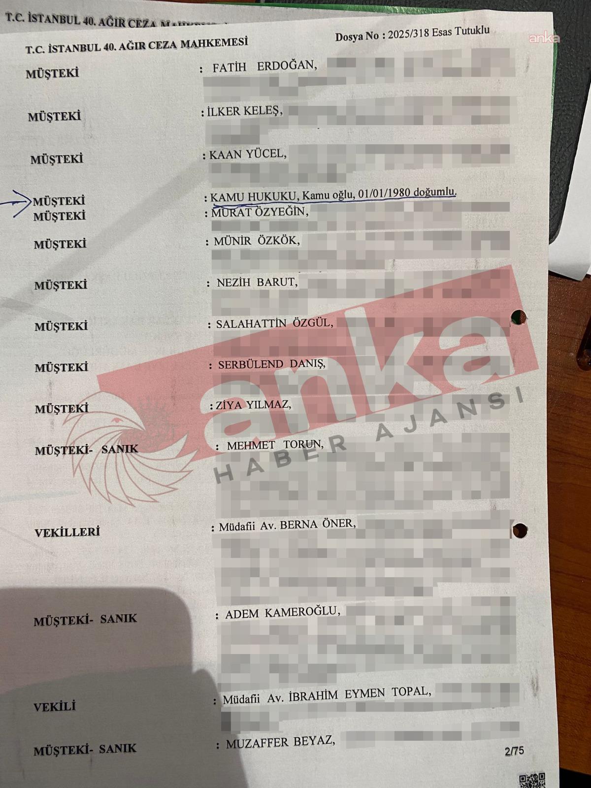 "İBB Davası"nın tensip zaptında hatalı isim nedeniyle "yapay zeka" tartışması