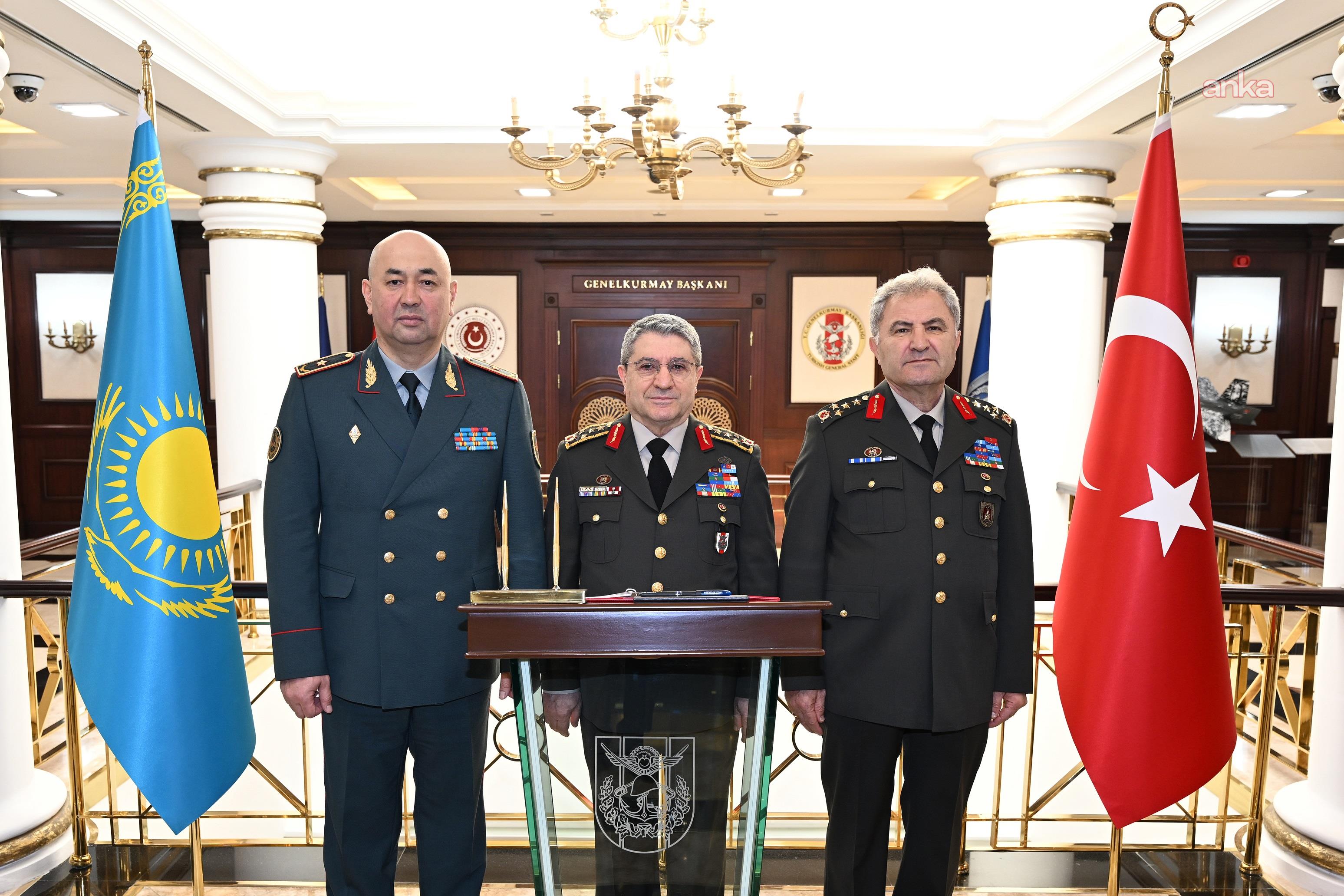 Genelkurmay Başkanı Bayraktaroğlu, Kazakistan Kara Kuvvetleri Komutanı Kuchekbayev ile bir araya geldi