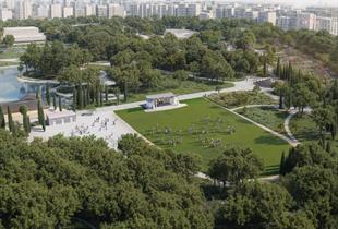 İzmir’in eski lunapark alanında yeşil dönüşüm: Zeytin Sahne çayırla kaplı etkinlik alanı olarak tasarlanıyor
