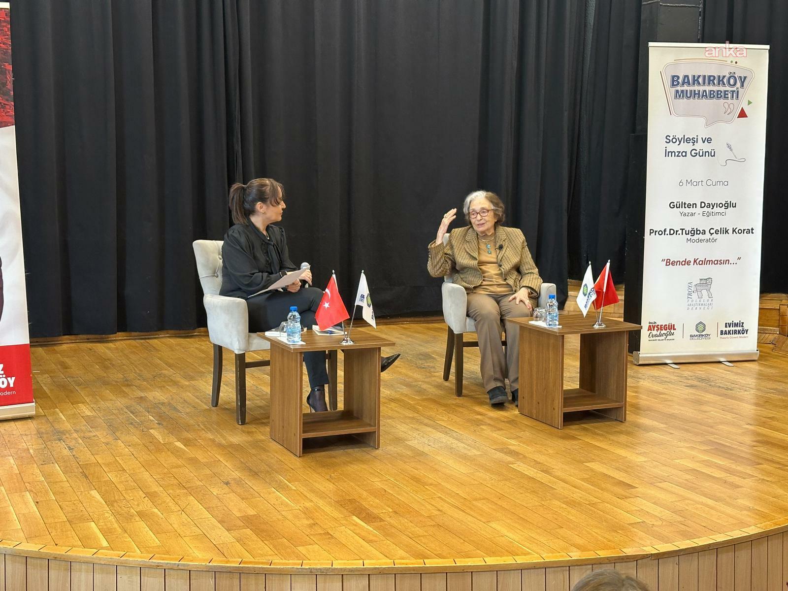Gülten Dayıoğlu Bakırköy'de okurlarıyla bir araya geldi
