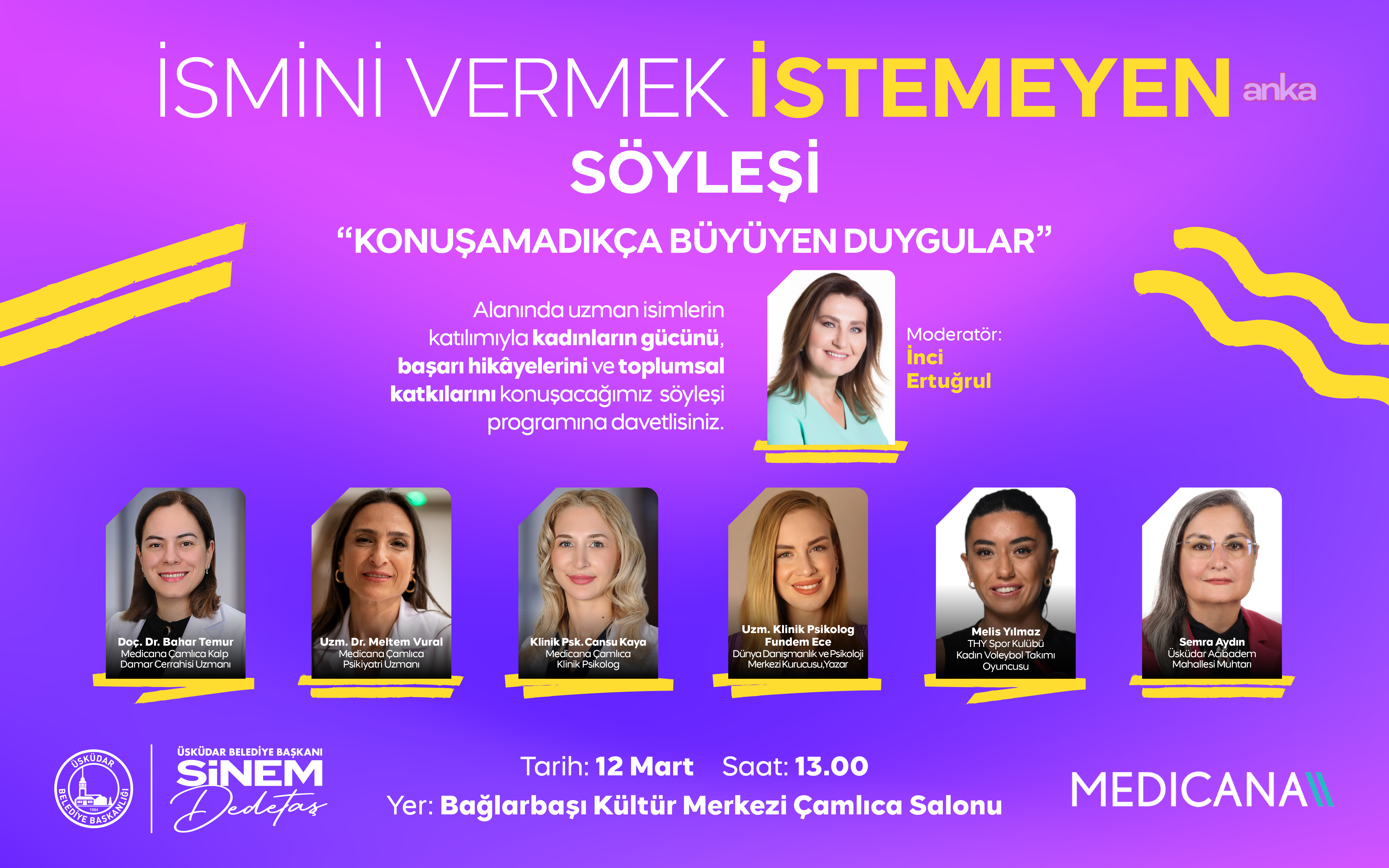 Üsküdar’da "Konuşamadıkça Büyüyen Duygular" uzmanlarca masaya yatırılacak