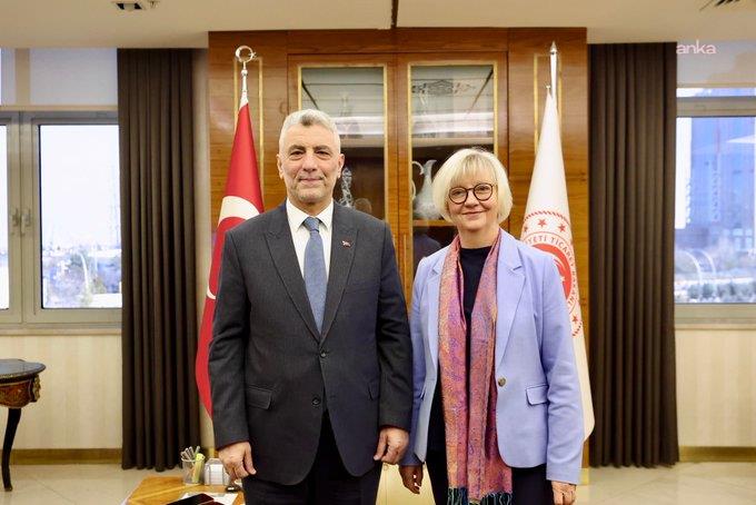 Ticaret Bakanı Bolat, Almanya’nın Ankara Büyükelçisi Sorg ile görüştü: "Türkiye–Almanya ekonomik ortaklığını derinleştirmeye kararlı olduğumuzu teyit ettik"