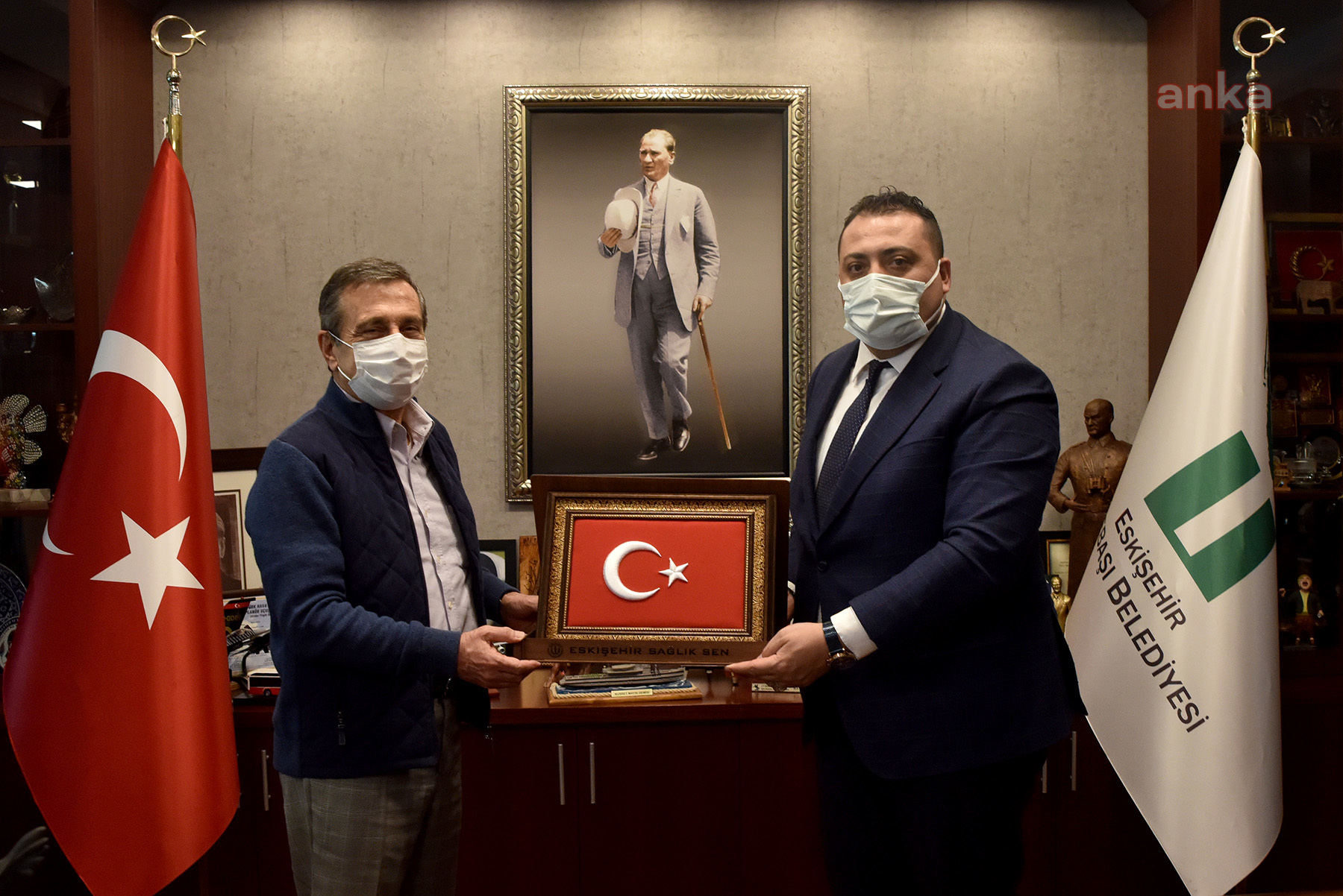 SAĞLIK-SEN’DEN TEPEBAŞI BELEDİYE BAŞKANI ATAÇ’A ZİYARET