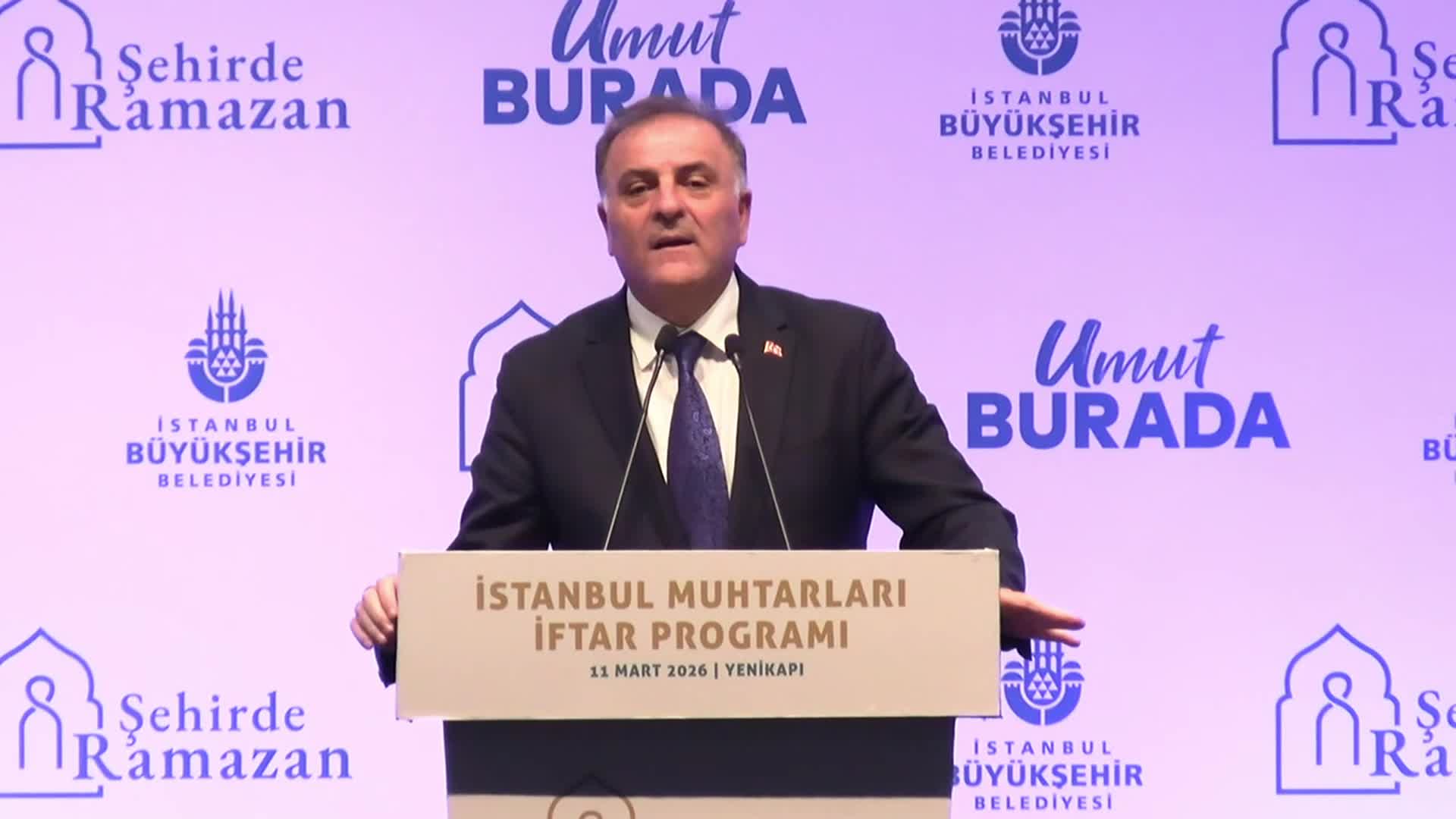 Muhtarlar iftarında konuşan Nuri Aslan: Ekrem Başkanımız ve tüm yol arkadaşlarımız yeniden aramıza dönecek, omuz omuza hizmete devam edeceğiz