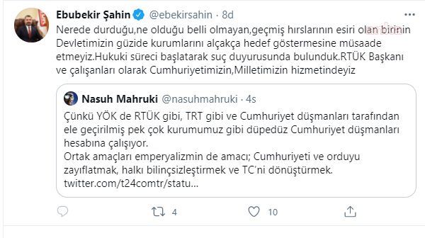 RTÜK’TEN KURUCU AKUT BAŞKANI MAHRUKİ'YE SUÇ DUYURUSU